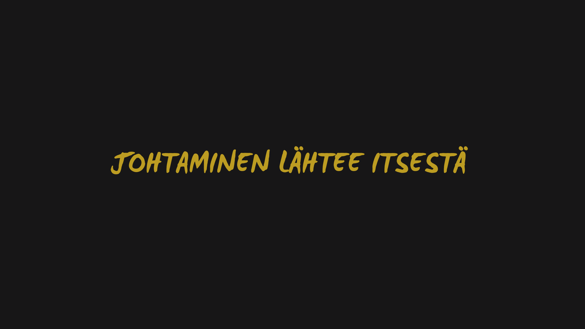 Itsensä johtaminen